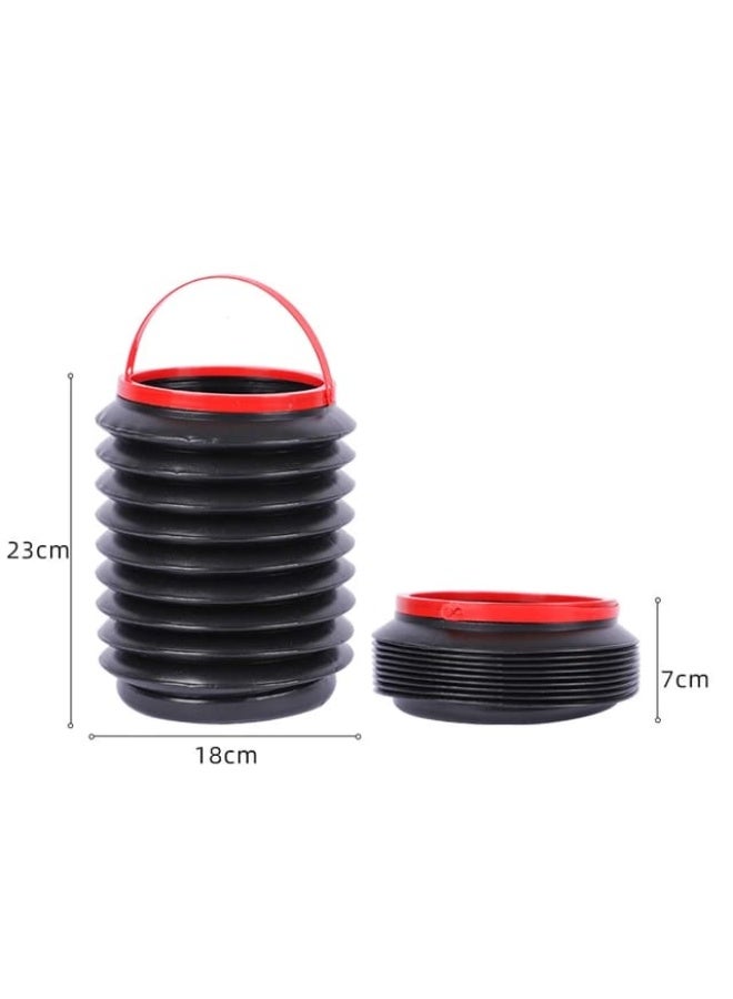 سلة مهملات للسيارة قابلة للطي (قطعتان) – حاوية قمامة محمولة قابلة للتوسيع ومقاومة للتسرب – سلة منبثقة للسيارات، التخييم الخارجي، والمكتب المنزلي – مناسبة لجميع السيارات - Image 2